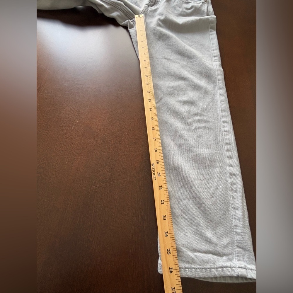 EVERLANE The Summer Jean Size 26 Grey Denim Straight Leg Soft Casual Minimalist - Picture 10 of 11